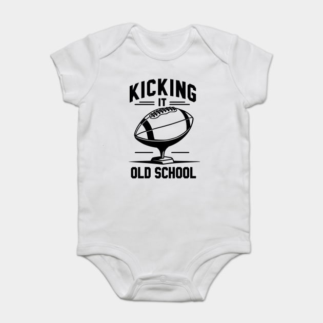 Kicking it Old School Baby Bodysuit by Frank Ring
